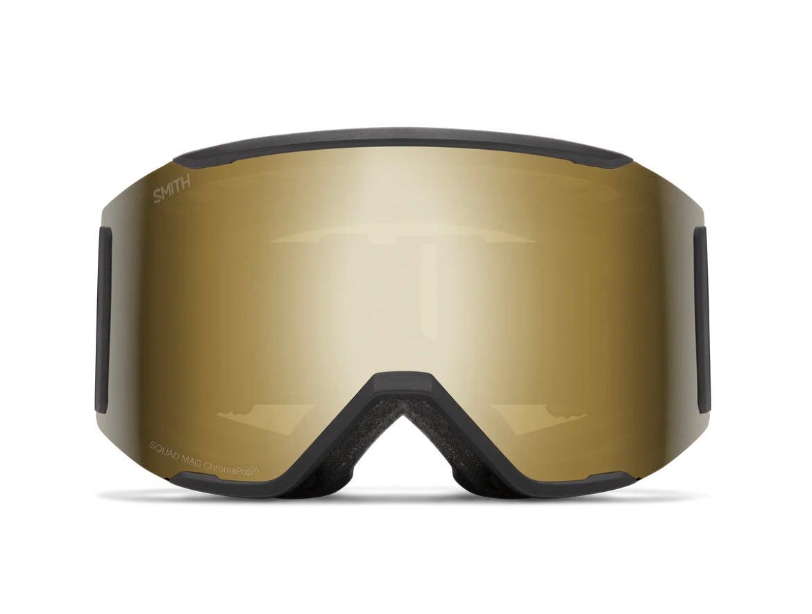 Smith Squad Mag Goggles Black ChromaPop Sun Gold Mirror | Mountain Cat